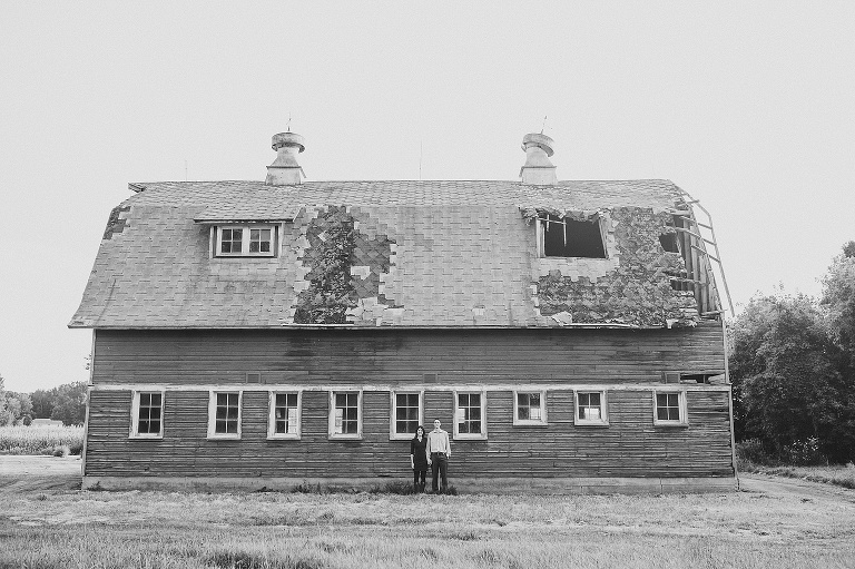 old bar with couple standing in front