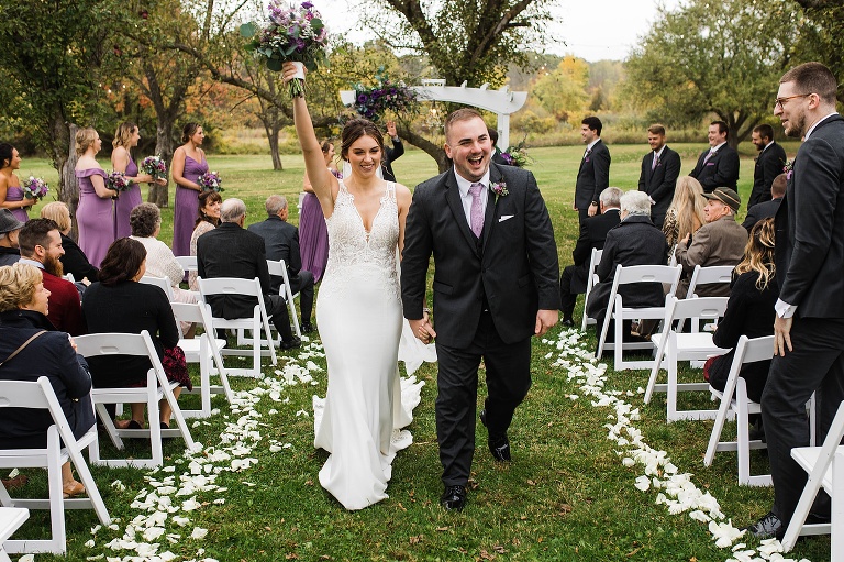 walking down the aisle