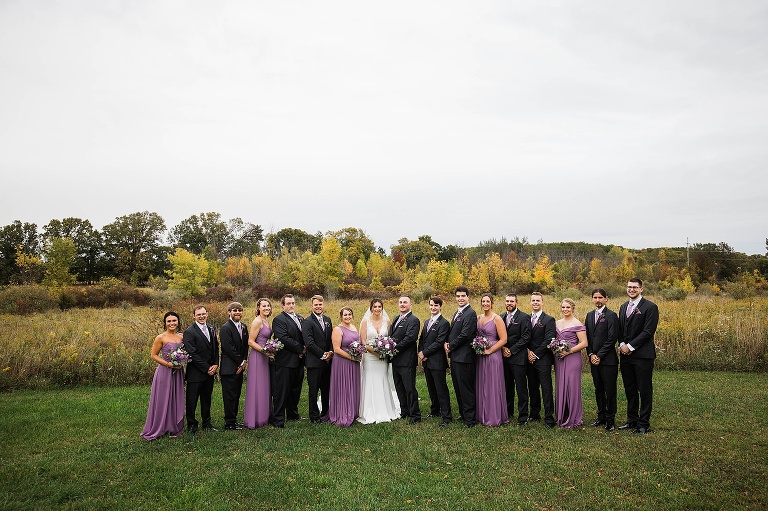 Wedding party photo from saginaw wedding photographers